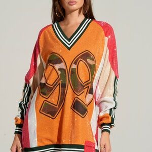 AKIRA RYAN COLORBLOCK SEQUIN JERSEY MINI DRESS (SOLD OUT)!!!